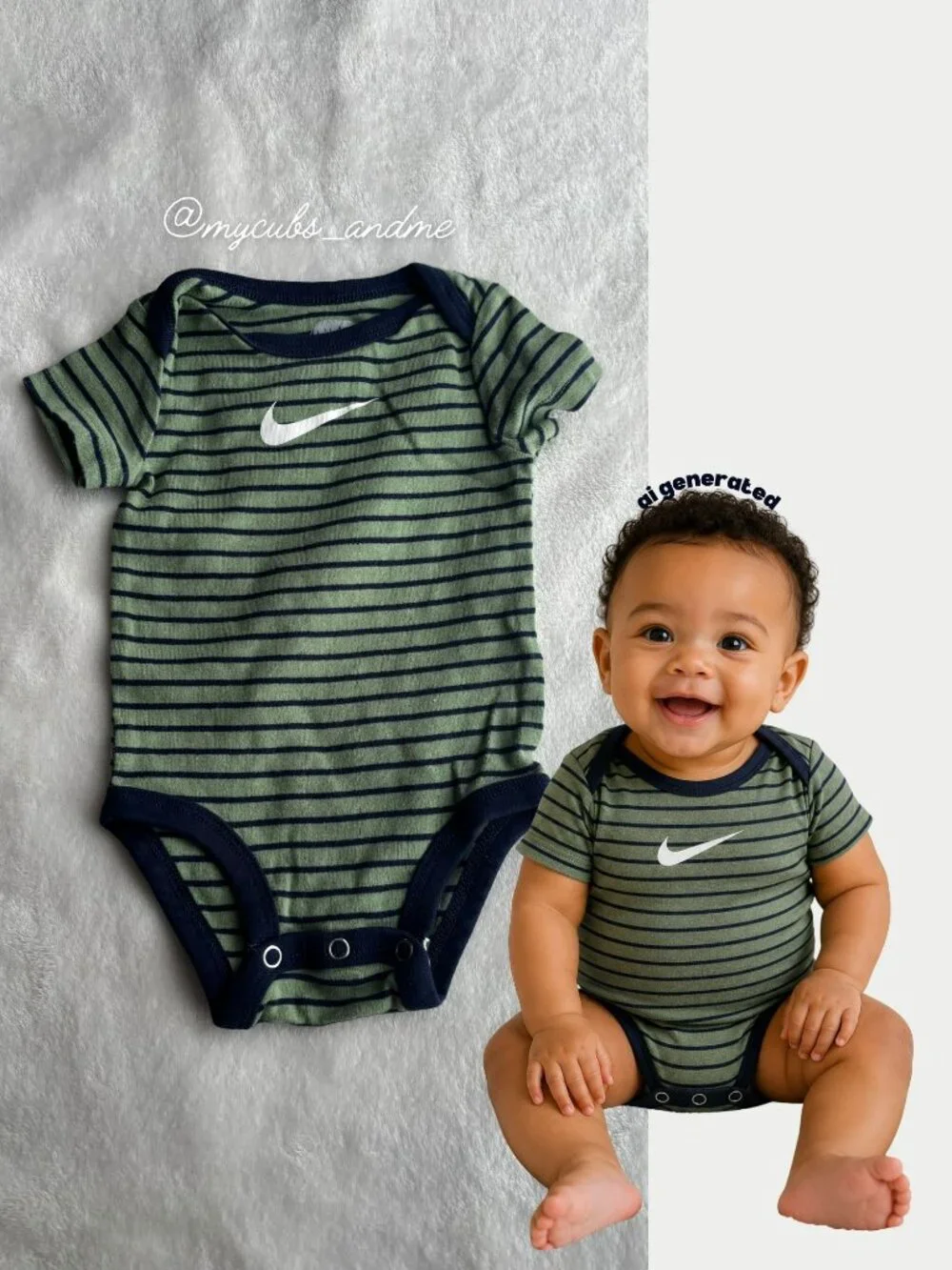 6-9M Baby Boy Onesie Bundle 5 Piece Nike Adidas Bodysuits